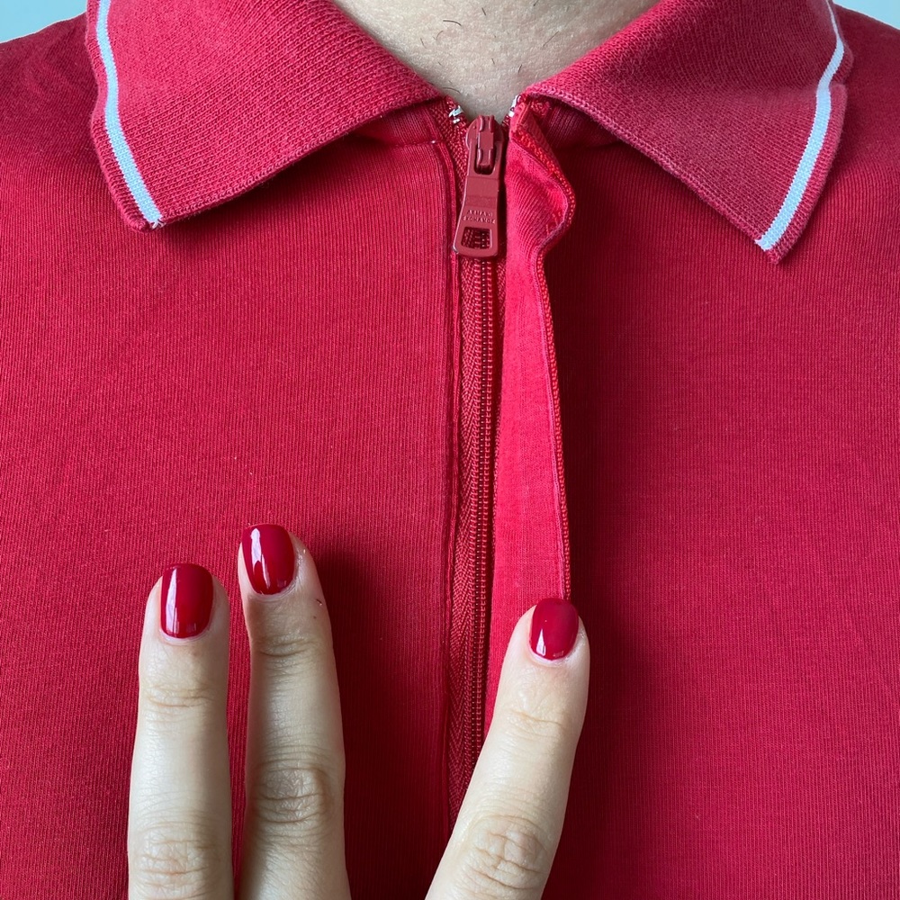 glowing red polo tshirt❤️‍🔥
